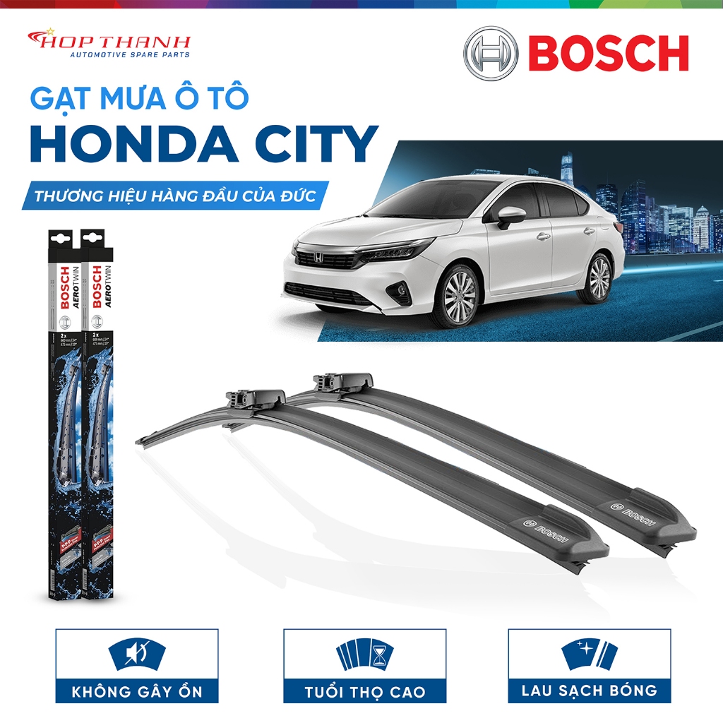 Gạt mưa xe HONDA CITY hàng Bosch chính hãng (Giá 1 cặp)