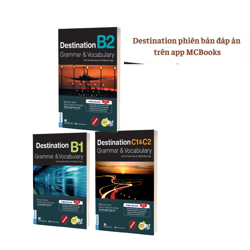 Sách Destination Grammar & Vocabulary B1, B2, C1&C2- đáp án trên app MCBooks