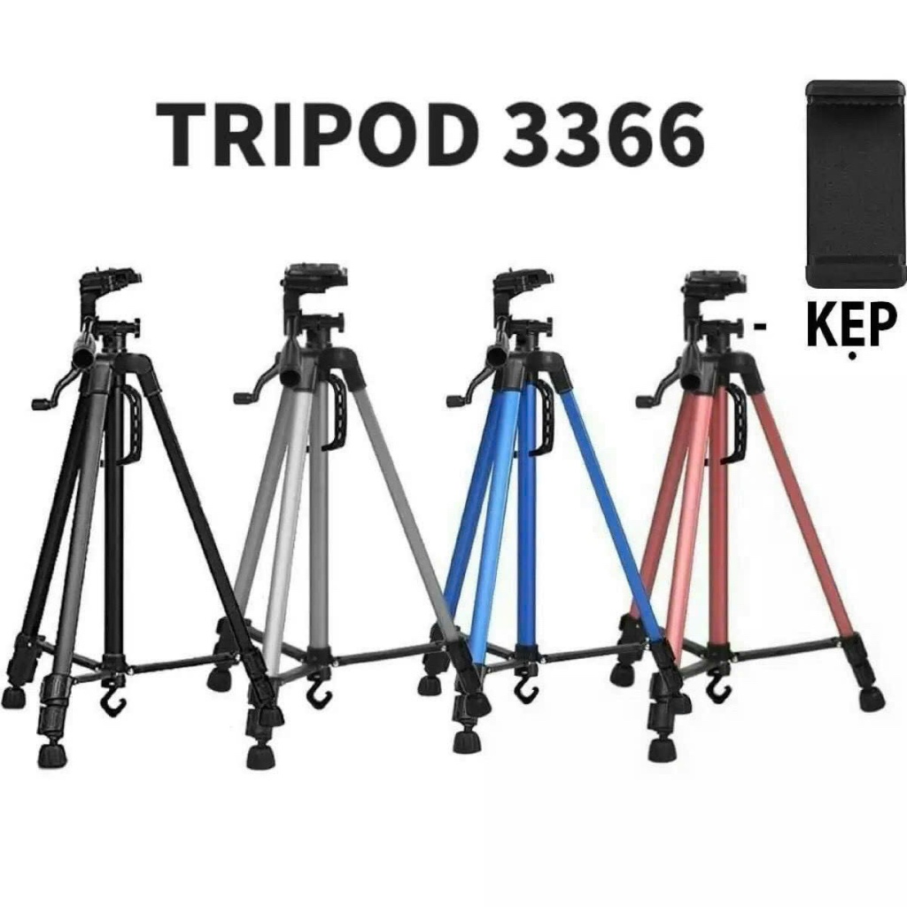 Gậy tripod 3366 (màu ngẫu nhiên)
