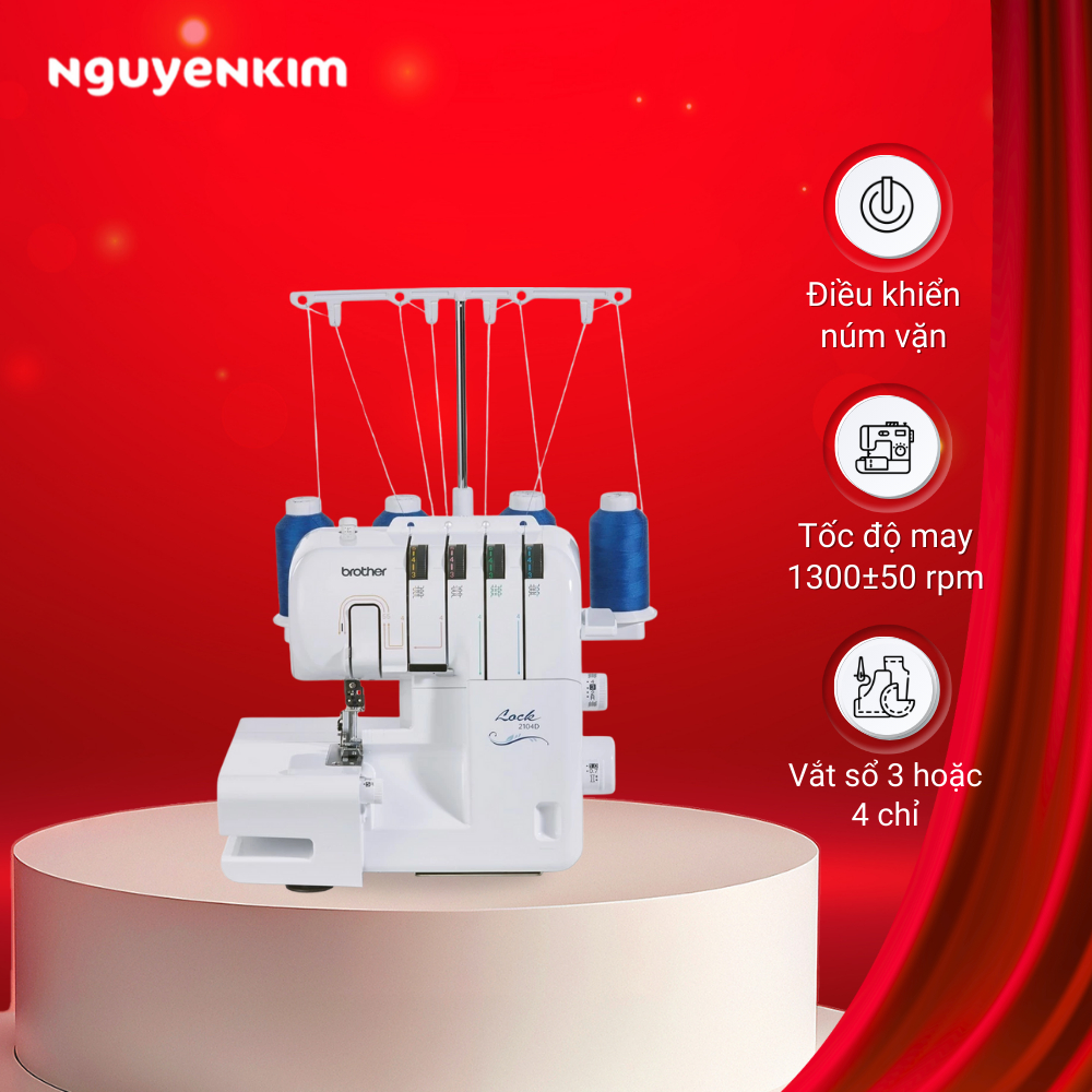 Máy vắt sổ Brother 2104D