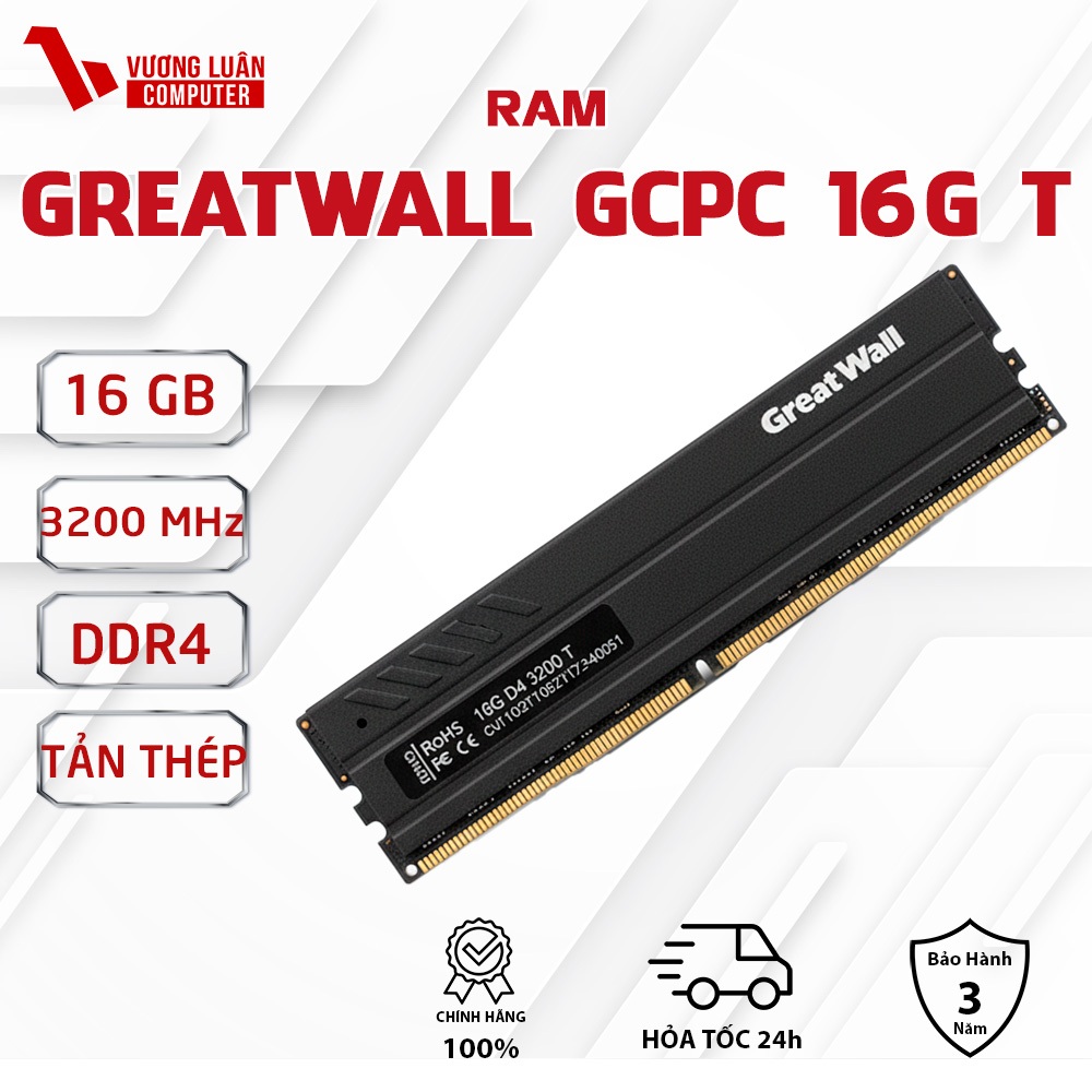 RAM Greatwall GCPC 16G D4 3200 T XMP- Chính hãng