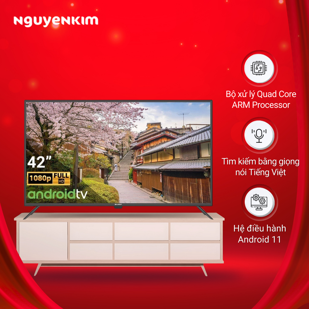 Android Tivi Sharp Full HD 42 inch 2T-C42EG2X