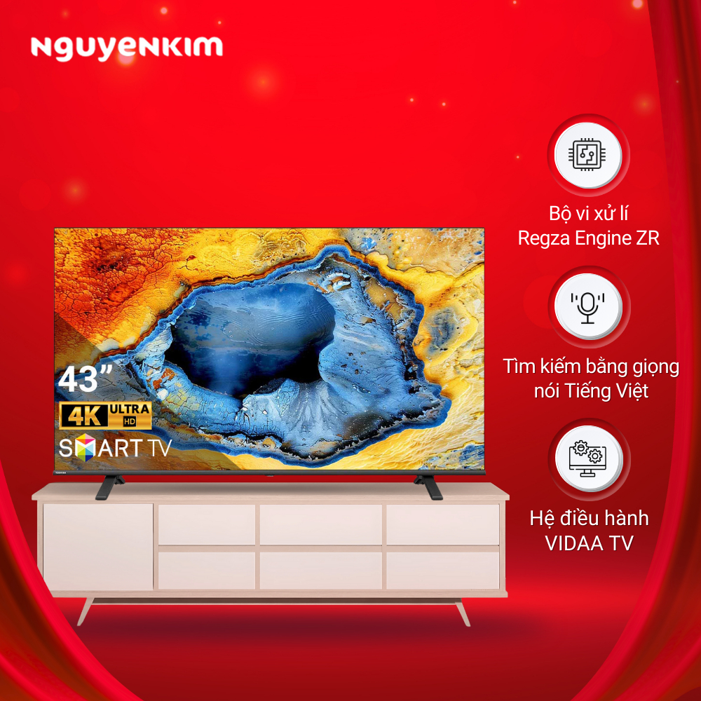 Smart Tivi Toshiba 4K 43 inch 43E330NP