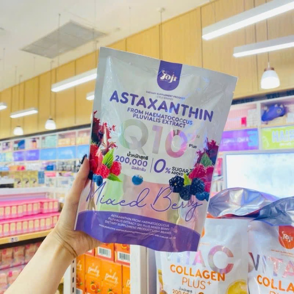 Bột pha collagen joji astaxanthin q10 thái lan