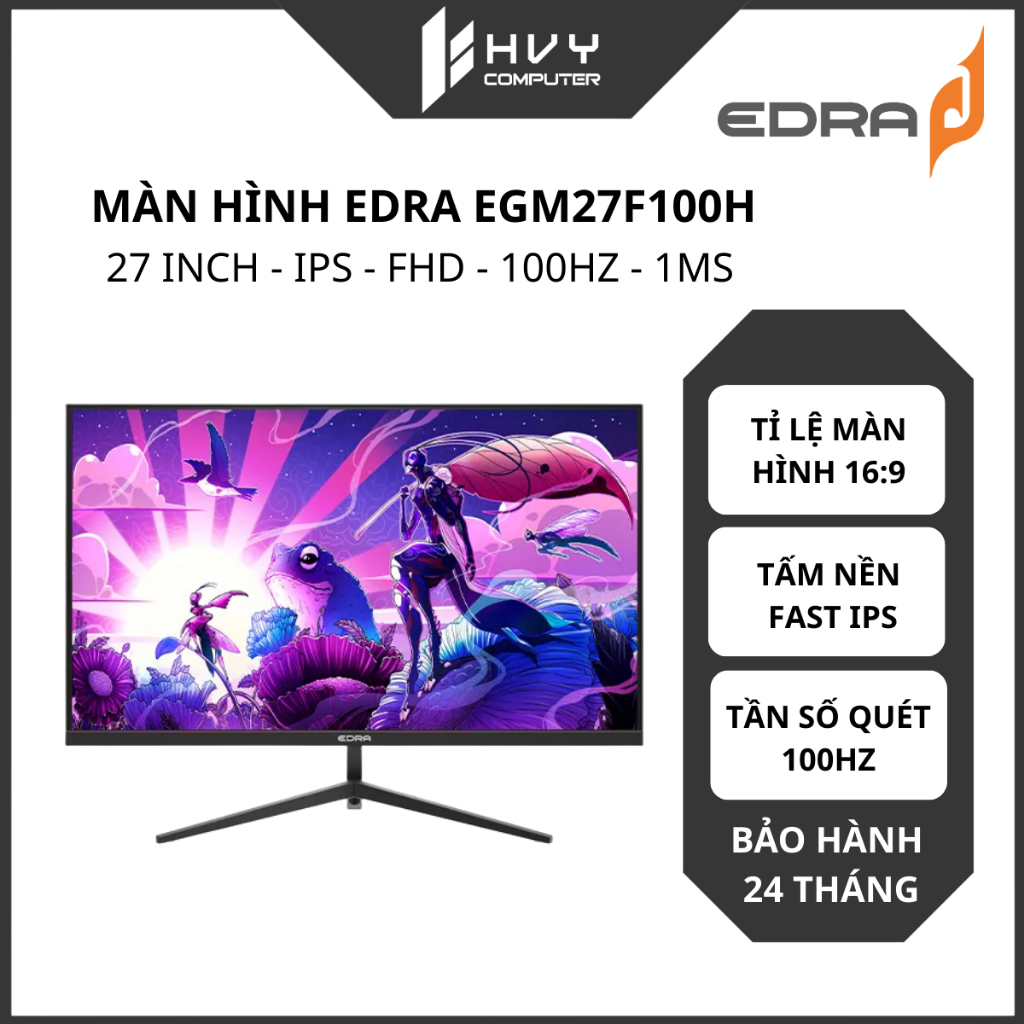 Màn hình EDRA EGM27F100H | 27 inch / IPS / FHD / 100Hz / 1ms - Hàng chính hãng