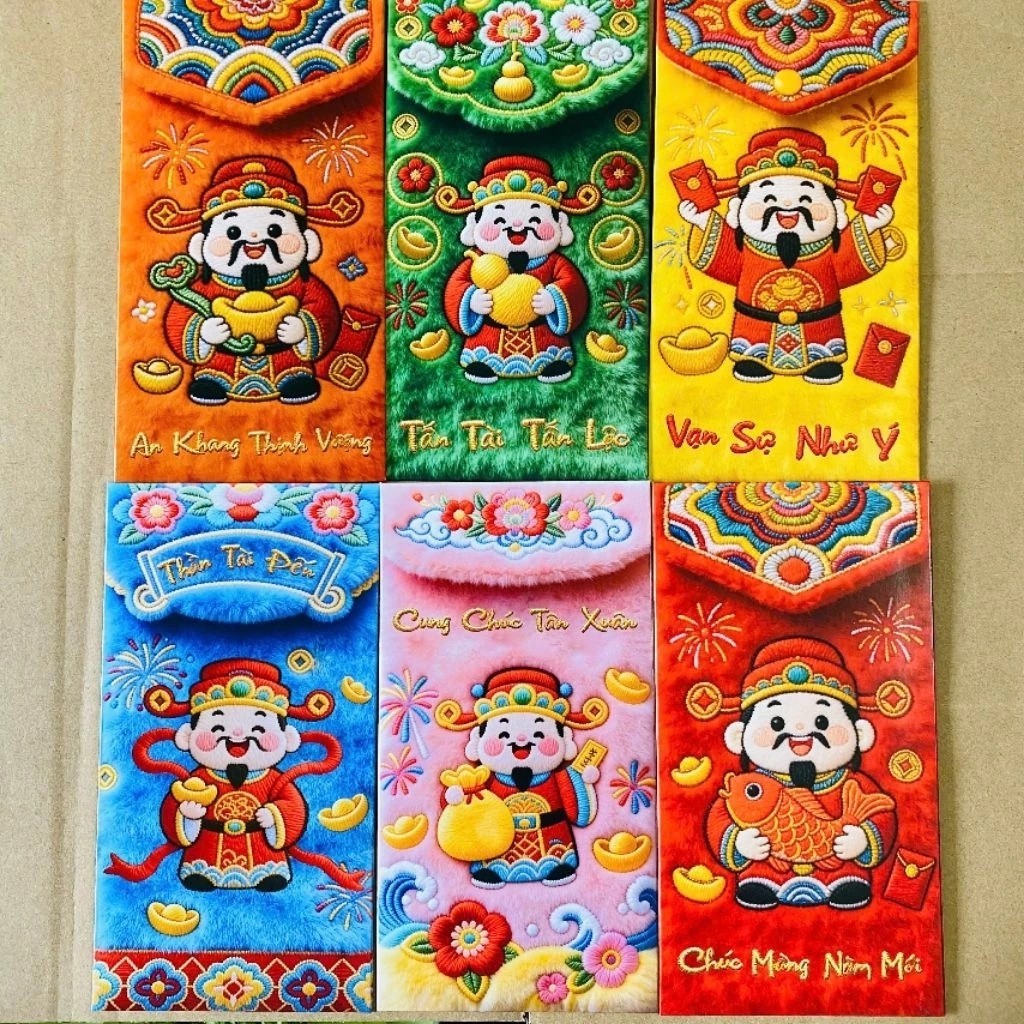 Bao lì xì 2026 Tết hot trend  phong lixi đỏ truyền thống chibi đẹp độc lạ