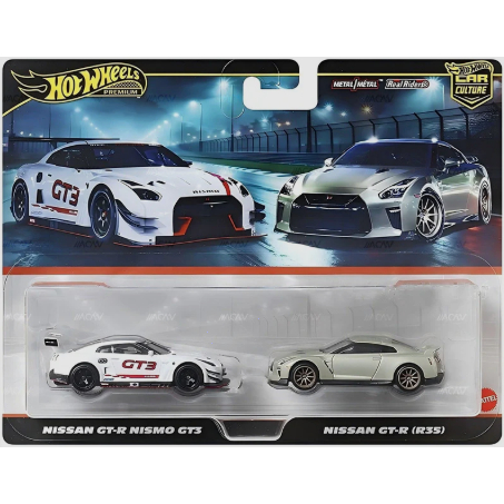 Xe mô hình Hot Wheels Premium Pack 2 Car Culture Nissan GT-R