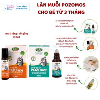 Lăn bôi vết muỗi đốt, làm dịu nhanh,giảm ngứa,an toàn cho trẻ sơ sinh, mùi chanh sả-cam ngọt