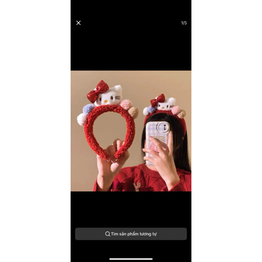 bờm mèo kiity đỏ tiểu thư