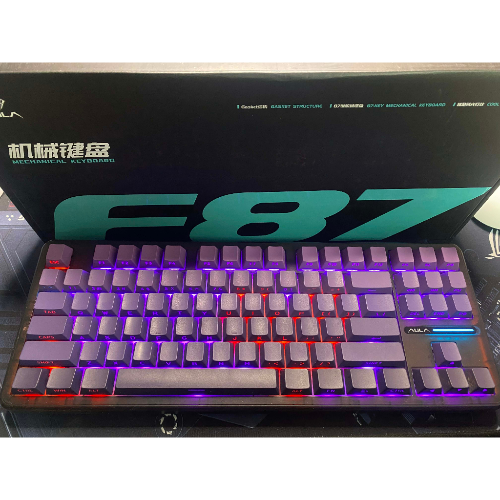 Bàn phím  Aula F87 Pro - F87 không dây - 3 Mode kết nối -Led RGB- pin 4k