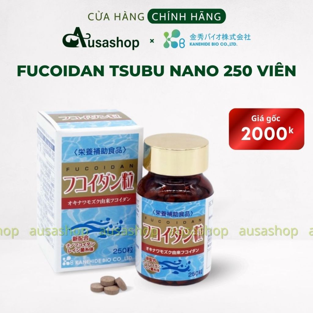 Tsubu Fucoidan Nano 250 Viên Nhật Bản Chính Hãng