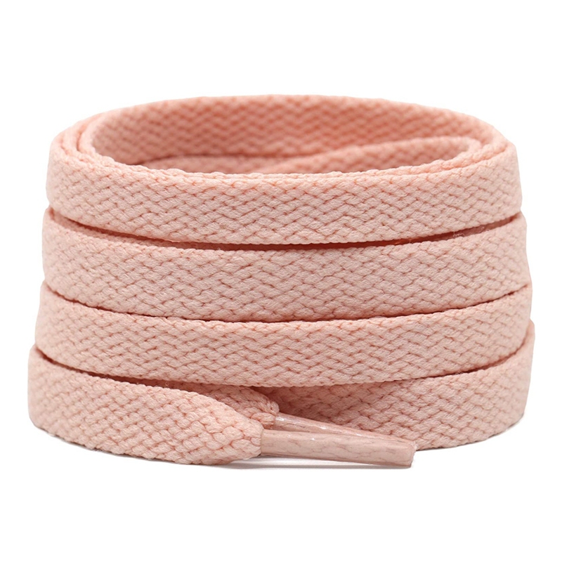 1 Pair Shoelaces Flat Unisex AF1 High-top Sneakers Shoe Laces Double-layer weaving process Off Black