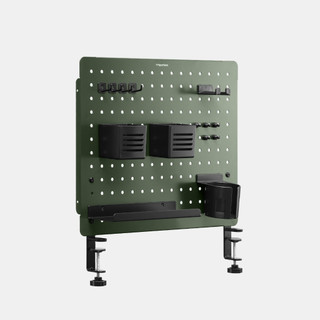 Bảng treo đồ Pegboard HyperWork Aster PG02 (Bảng kim loại, sơn tĩnh điện cao cấp, chân kẹp bàn, 14 phụ kiện đi kèm)