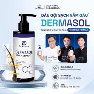Dầu gội sạch gàu nấm Dermasol, dầu gội dược liệu giảm ngứa da đầu, viêm da tiết bã, không gây khô tóc Dr. Focus 250ml