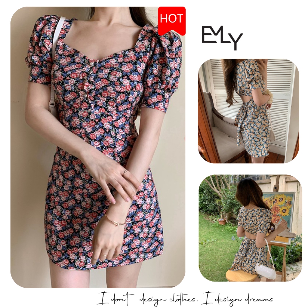 Đầm dự tiệc hoa nhí mini Emilyshop