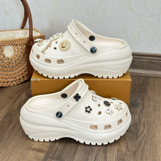 [ Cao Cấp ] Dép sục đế cao đúc liền mix chả Đá sang chảnh mẫu mới 2026, Dép nữ