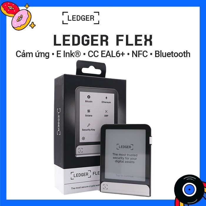 Ví lạnh Ledger Flex chính hãng - Màn hình cảm ứng E-Ink