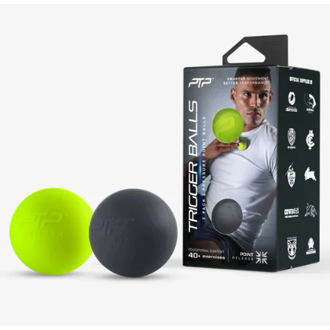 Bộ Bóng Massage PTP Trigger Balls Combo (4.4cm) - Đen/Xanh Lime