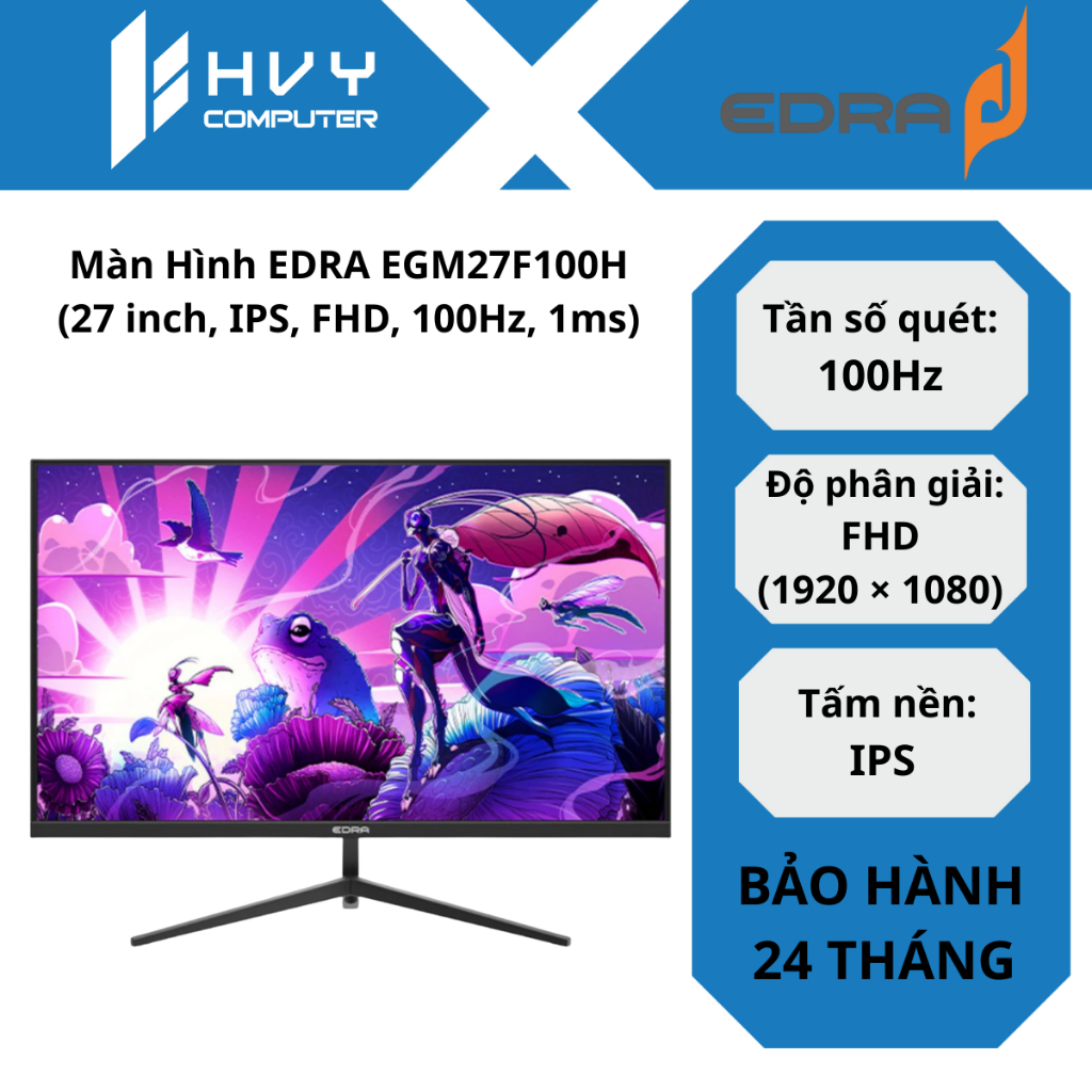 Màn Hình EDRA EGM27F100H (27 inch, IPS, FHD, 100Hz, 1ms) - Hàng Chính Hãng