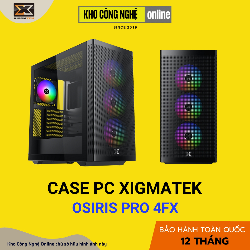 Vỏ Case Máy Tính Xigmatek OSIRIS PRO 4FX Hỗ trợ E-ATX, ATX, Micro-ATX, ITX (Hàng Chính Hãng)