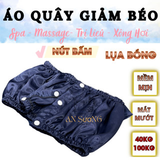 ÁO QUÂY GIẢM BÉO Bo Chun trên Dưới  CÓ NÚT BẤM  - Lụa Mềm Mịn Mát Mướt - size 40Kg-100Kg
