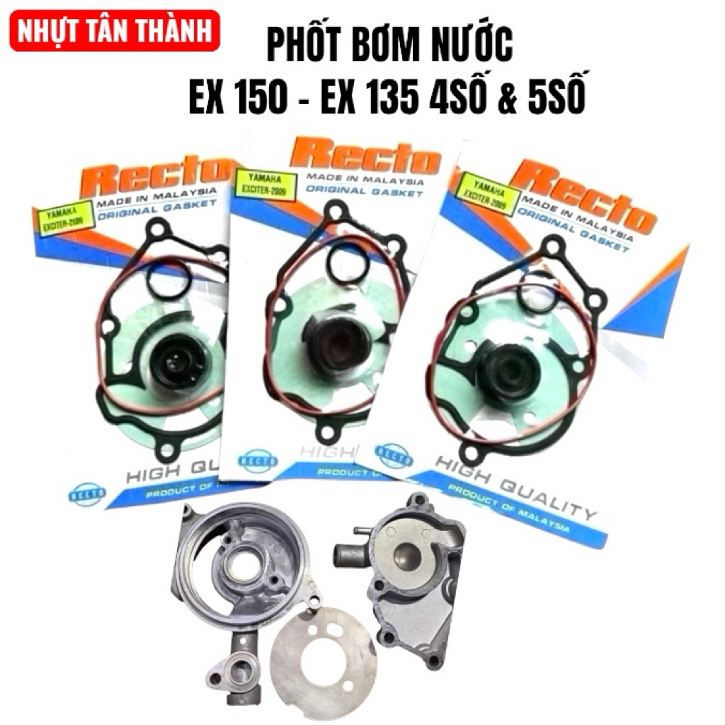 Phốt bơm nước Exciter 150, Exciter 135 4 số, Exciter 135 5 số chính hãng Recto