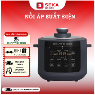 Nồi áp suất điện tử SmartChoice APS004 dung tích 5L công suất 900W nấu hầm kho cháo súp đa năng