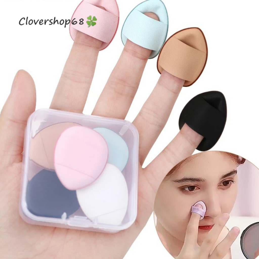 🍀(Set) Mút tán kem nền hình ngón tay mini tiện dụng 🍀Clovershop68🍀