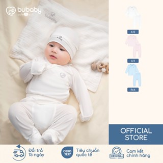 Bộ Quần Áo Sơ Sinh cho bé chất liệu Sợi Tre Đan Mạch Bambus BU Baby thiết kế basic BBB110800