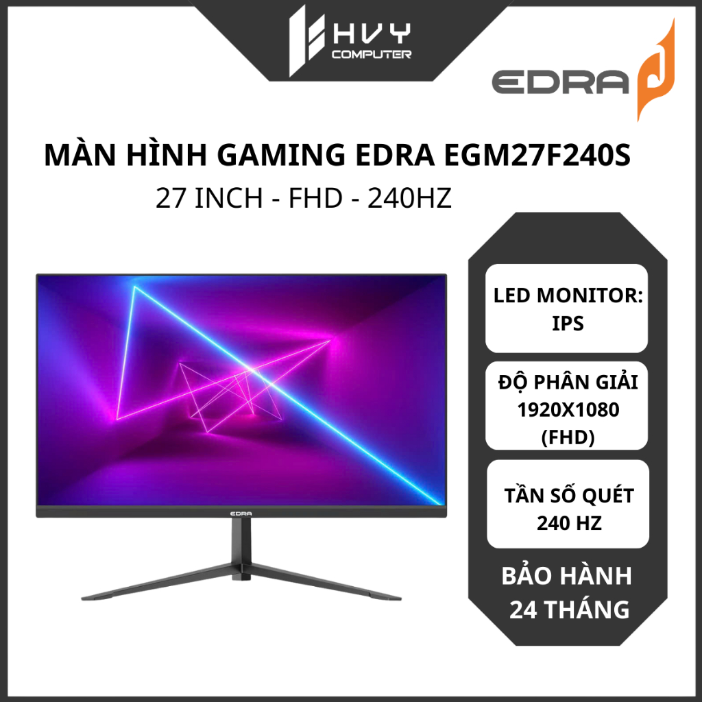 Màn hình gaming EDRA EGM27F240S 27 inch FHD 240Hz | Chuyên Game Esport - Hàng Chính Hãng