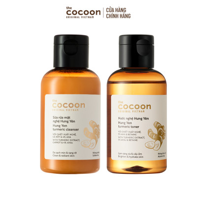 [MUA 2 GIẢM 40%] Combo Sữa rửa mặt nghệ Hưng Yên 140ml + Nước nghệ Hưng Yên Cocoon 140ml
