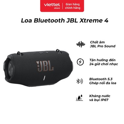 Loa Bluetooth JBL Xtreme 4 Chính hãng | Âm thanh JBL Pro Sound | Kết Nối Linh Hoạt