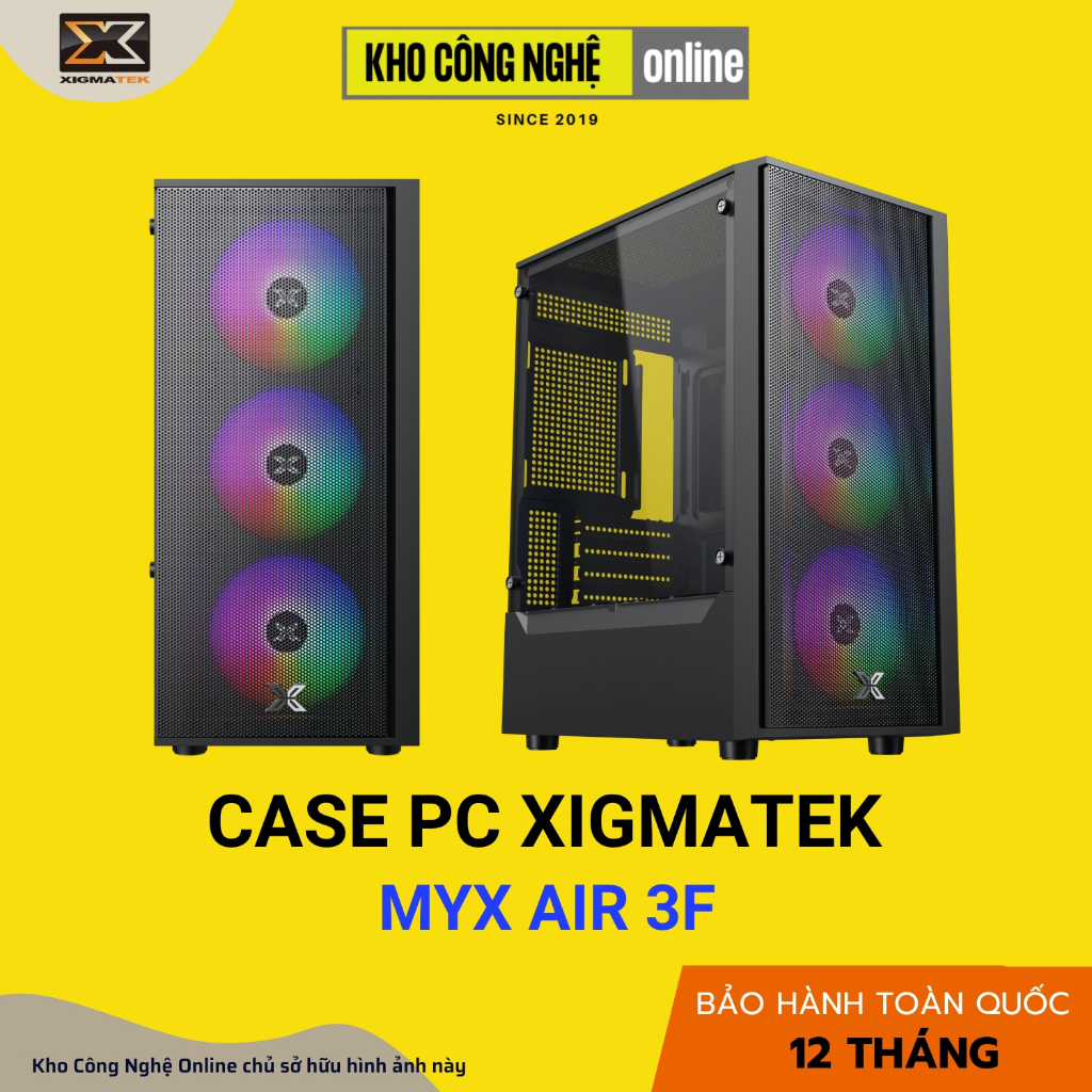 Vỏ Case Máy Tính Xigmatek MYX Air 3F EN45967 (Hàng Chính Hãng)