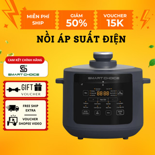 Nồi áp suất điện tử SmartChoice APS004 dung tích 5L công suất 900W nấu cháo hầm xương kho đa năng
