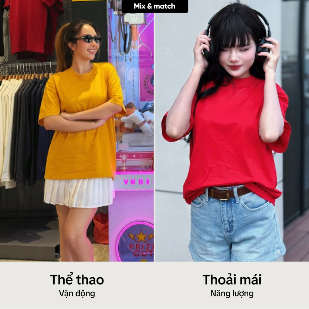 Áo Thun Basic Unisex Etheria Cotton Cao Cấp, Mềm Mịn, Thoáng Mát EAT2122508 | BigBuy360 - bigbuy360.vn
