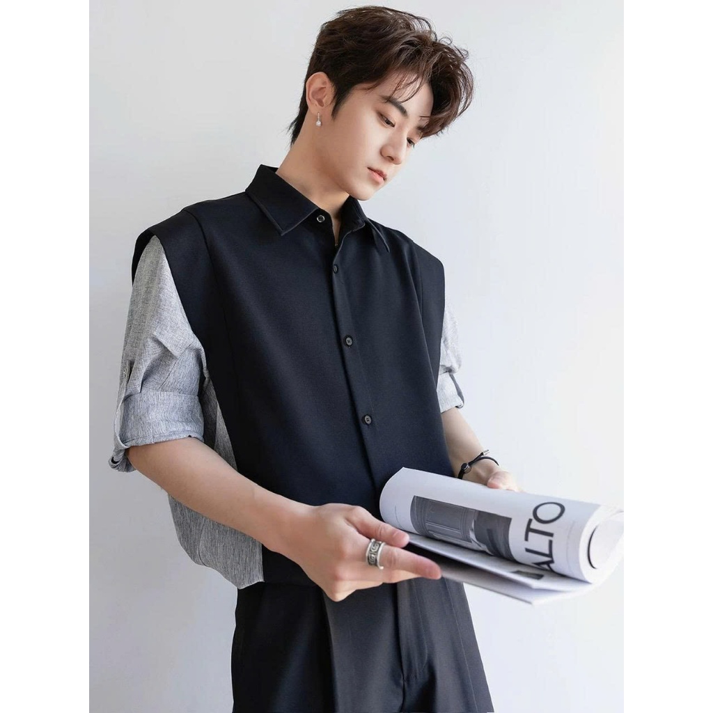 Áo Sơ mi Style Tay lỡ mix HAGI ICVCVNI Unisex menwear | BigBuy360 - bigbuy360.vn