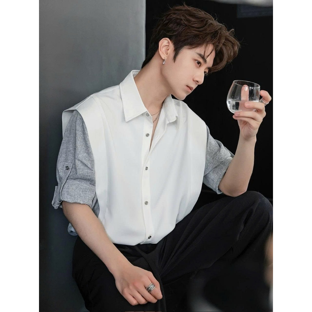 Áo Sơ mi Style Tay lỡ mix HAGI ICVCVNI Unisex menwear | BigBuy360 - bigbuy360.vn