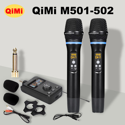 Micro Karaoke Không Dây QiMi M501-502 - Kết Nối Bluetooth, Pin Trâu, Hát Nhẹ Hơi Không Hú, Nhỏ Gọn