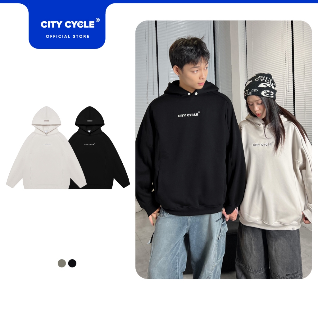Áo hoodie nam nữ dày nỉ mùa thu đông Local Brand Chính Hãng City Cycle áo Hoodie Hover