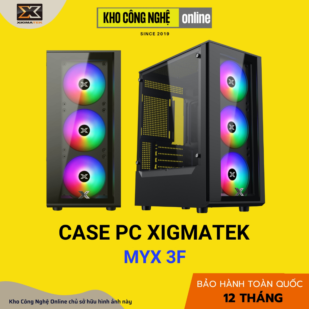 Vỏ Case Máy Tính Xigmatek MYX 3F (Hàng Chính Hãng)