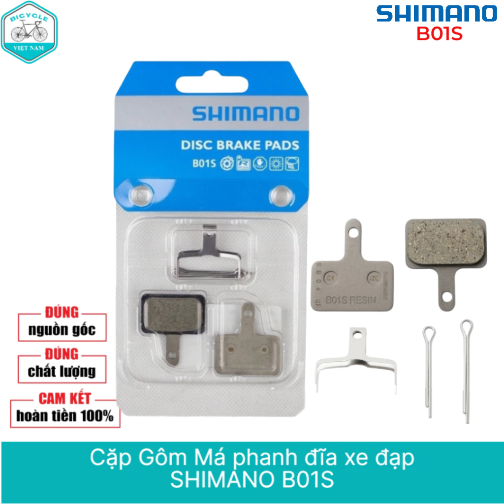 Cặp Gôm Má Phanh Thắng Xe Đạp SHIMANO B01S – Phù Hợp Thắng Đĩa Dầu và Cơ