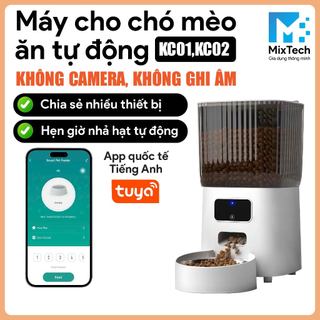 (Hỏa tốc TPHCM) Máy cho mèo ăn tự động, hẹn giờ, KHÔNG camera, 6 Lít, App Tuya quốc tế
