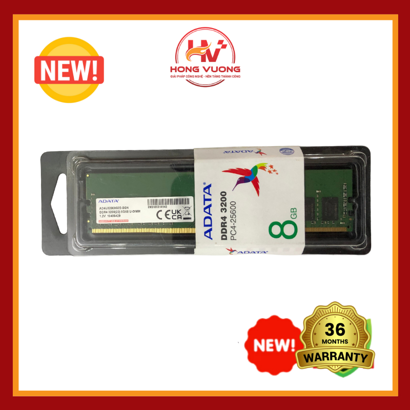 RAM PC ADATA 8GB DDR4 3200MHz – Ram Desktop 8G Bus 3200 Chính Hãng