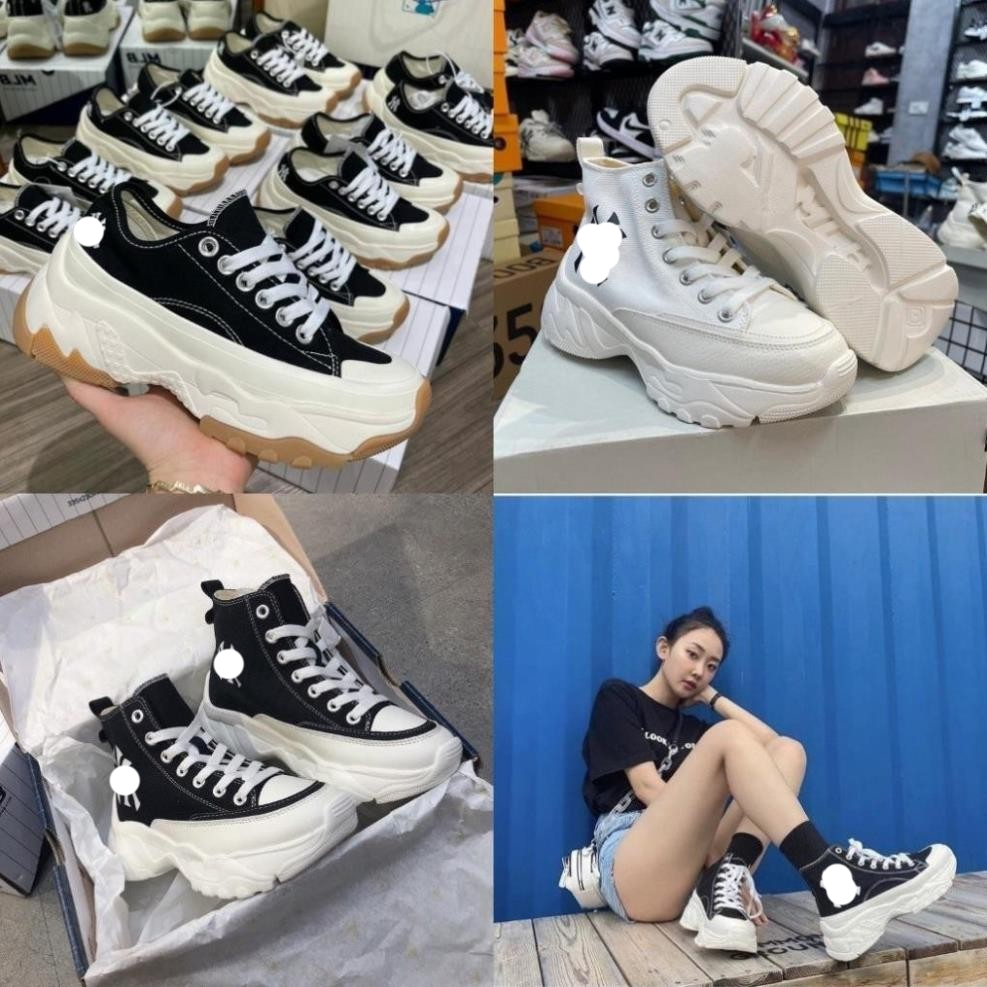 [Full box] Giày  đen thấp cổ đế nâu mới_ Bản Trung cao cấp_thời trang Full size