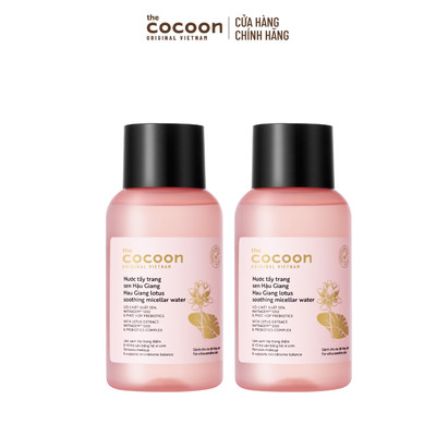 [MUA 2 GIẢM 40%] Combo 2 Nước tẩy trang sen Hậu Giang Cocoon 140ml