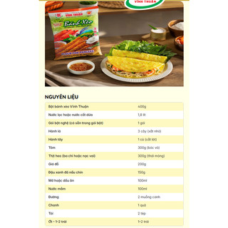 Bột bánh xèo Vĩnh Thuận gói 400g