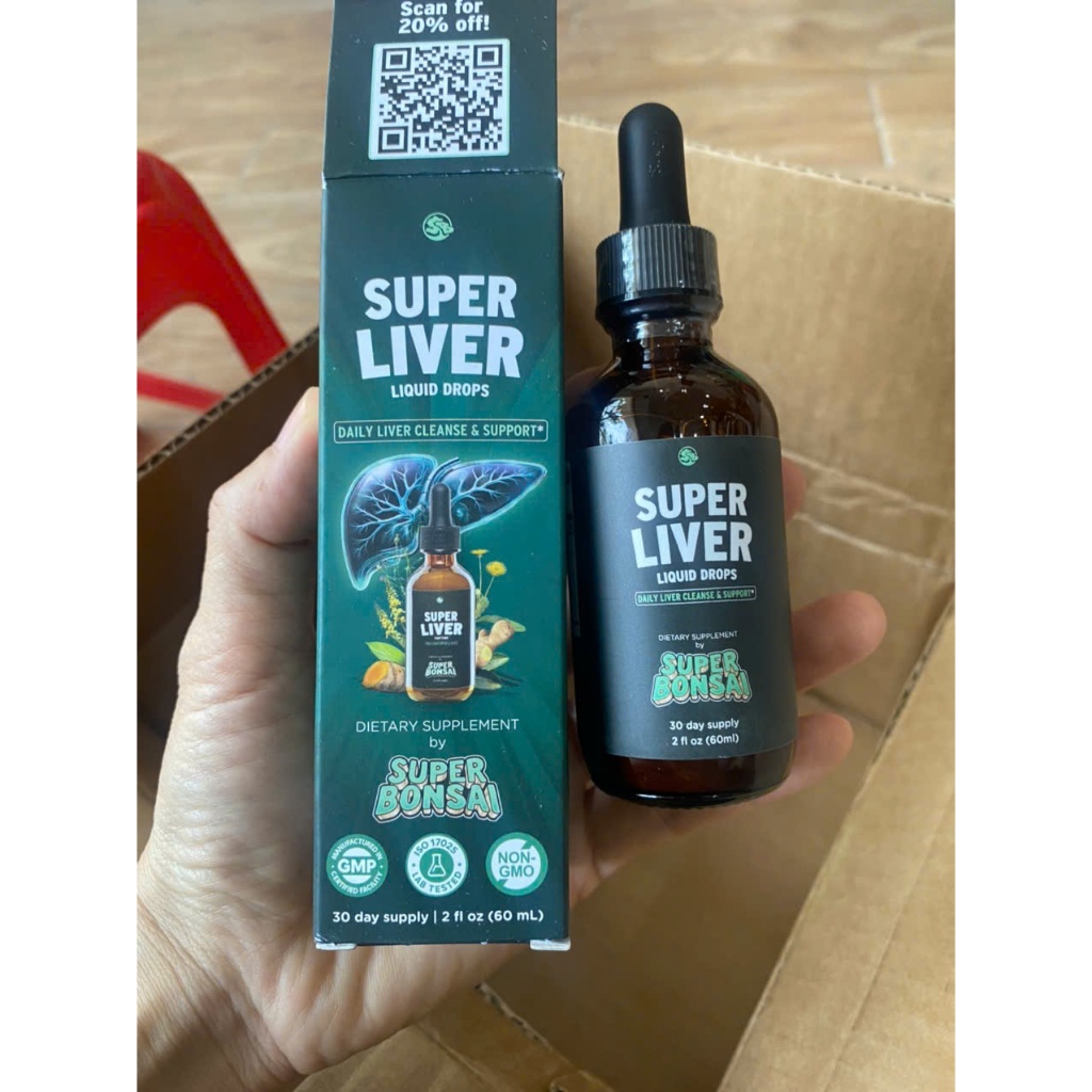 SuperBonsai Super Li/v'er Support with Mi.lk T.his.tle - All Natural Li;v'er Cleanse Detox & Repair 