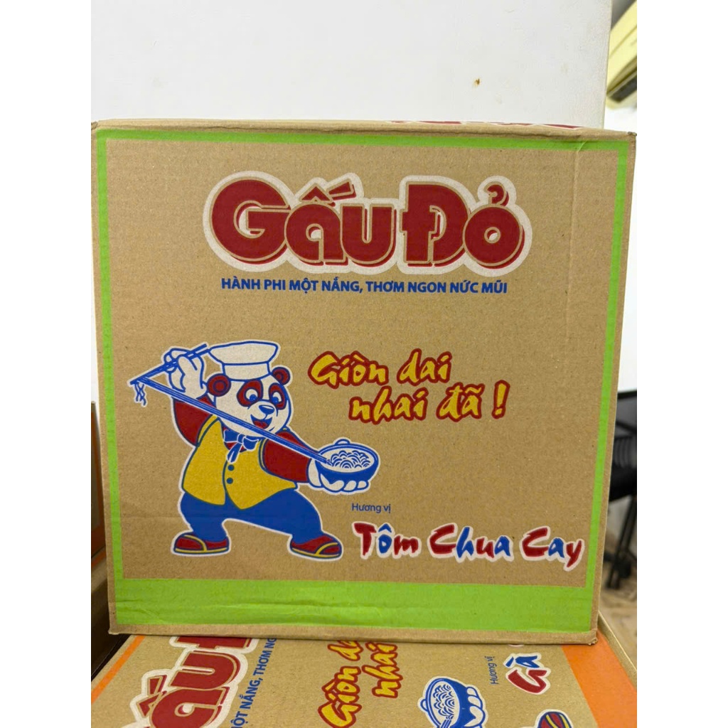 Mì Gấu Đỏ Tôm Chua Cay (30 Gói) thùng
