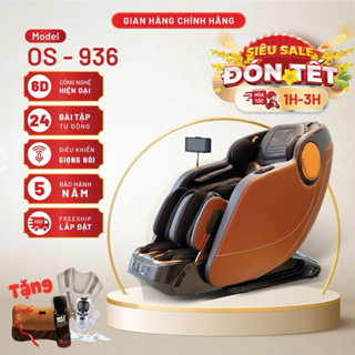 Ghế massage toàn thân Os - 936 cao cấp, công nghệ massage 6D chuyên sâu trị liệu