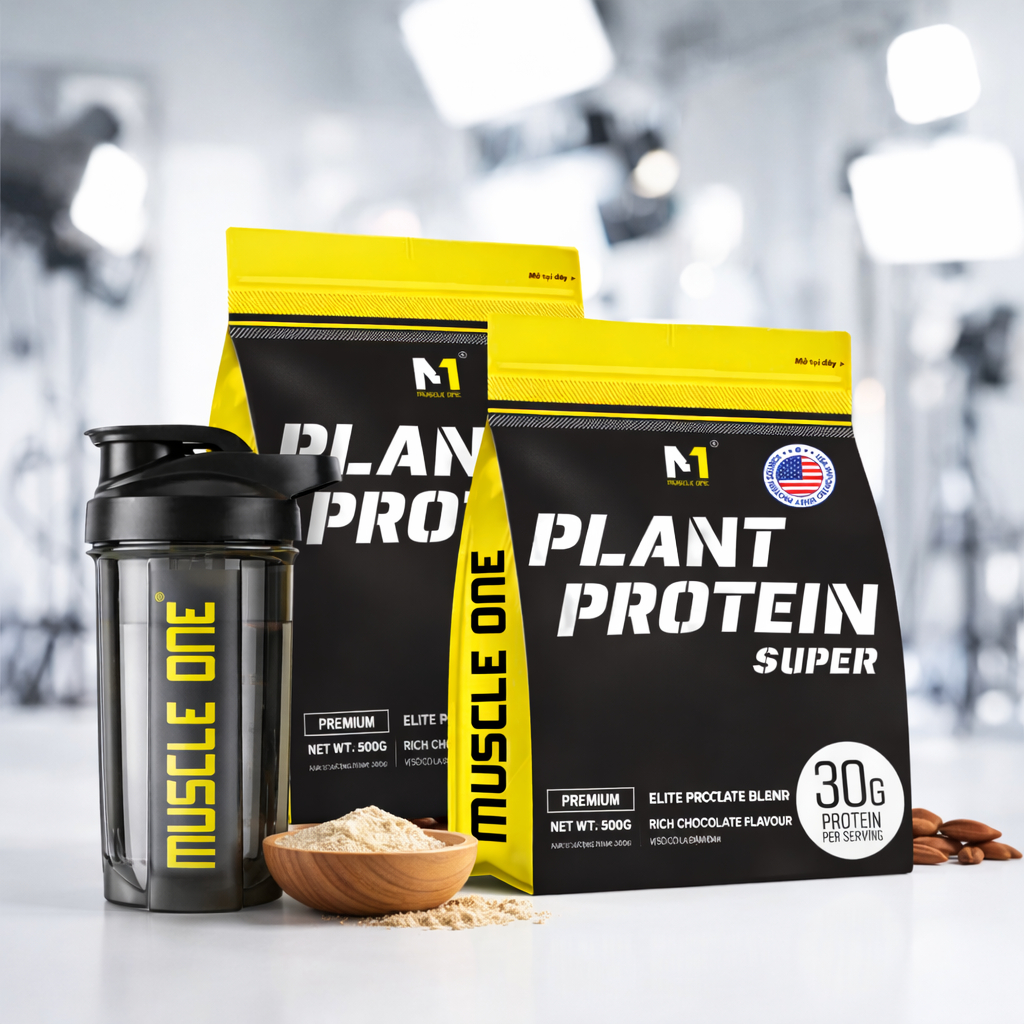 Combo 2 Túi Protein Thực Vật Tăng Cơ – PLANT PROTEIN SUPER 500g – Vegan Protein Không Lactose